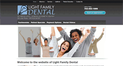 Desktop Screenshot of lightfamilydental.com