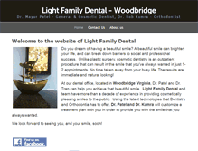 Tablet Screenshot of lightfamilydental.com